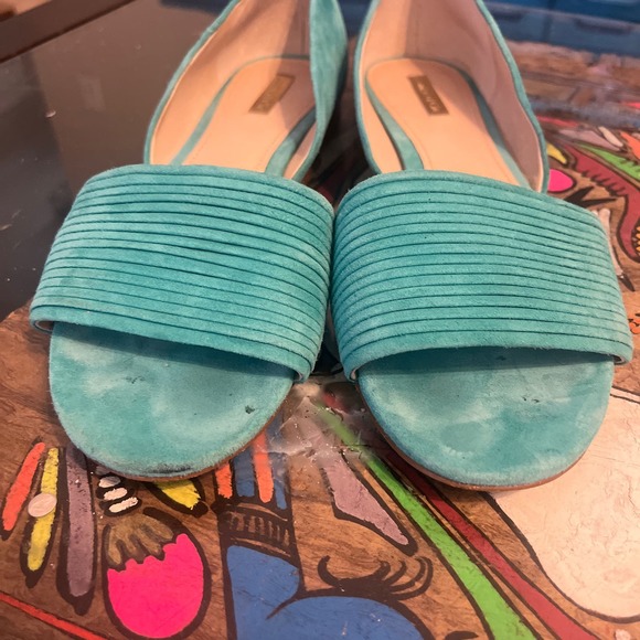 LOUISE ET CIE COMINO ACAPULCO GREEN FRESHE FLATS 9.5 - Picture 7 of 7